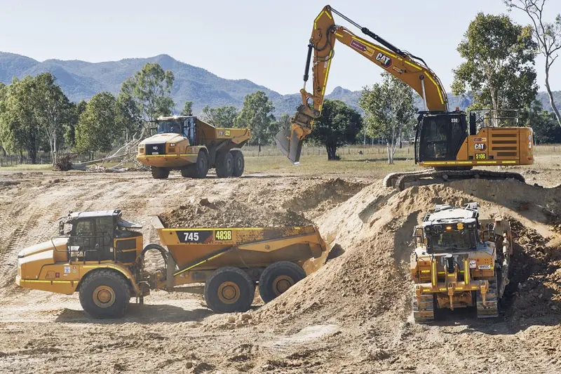 Machines provided by Cat Rental