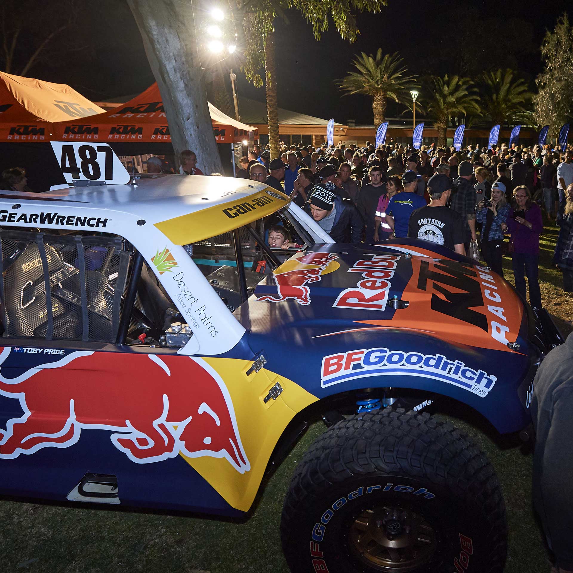 Trophy Truck on display at the Thursday Night Street Party