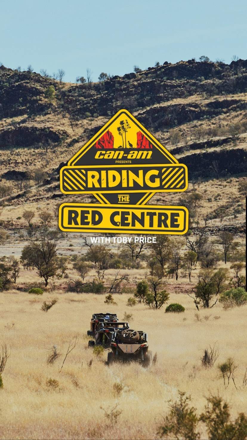 Riding The Red Centre campaign post on Can-Am Off-Road's social channels