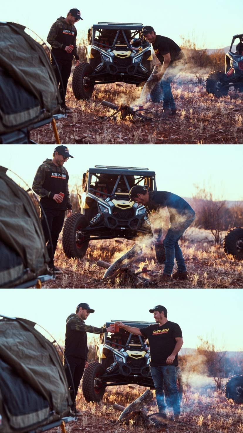 Riding The Red Centre campaign post on Can-Am Off-Road's social channels