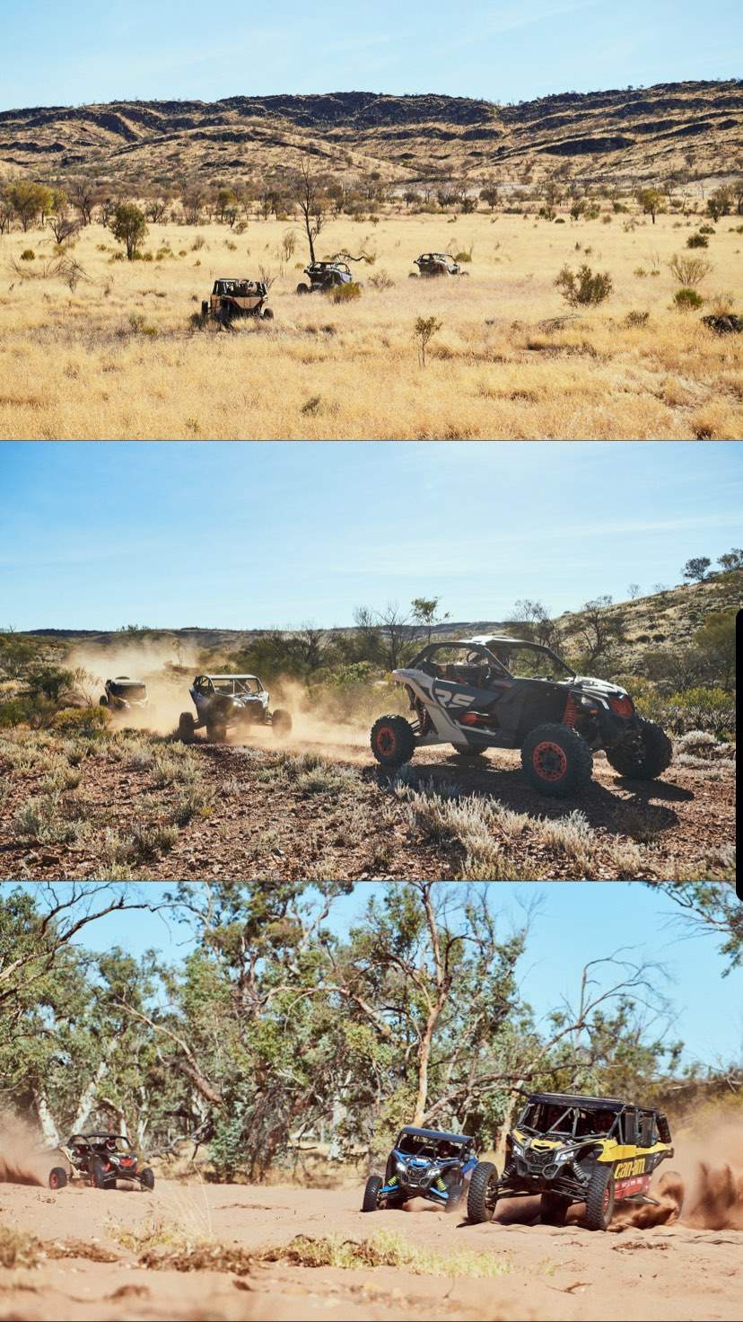 Riding The Red Centre campaign post on Can-Am Off-Road's social channels