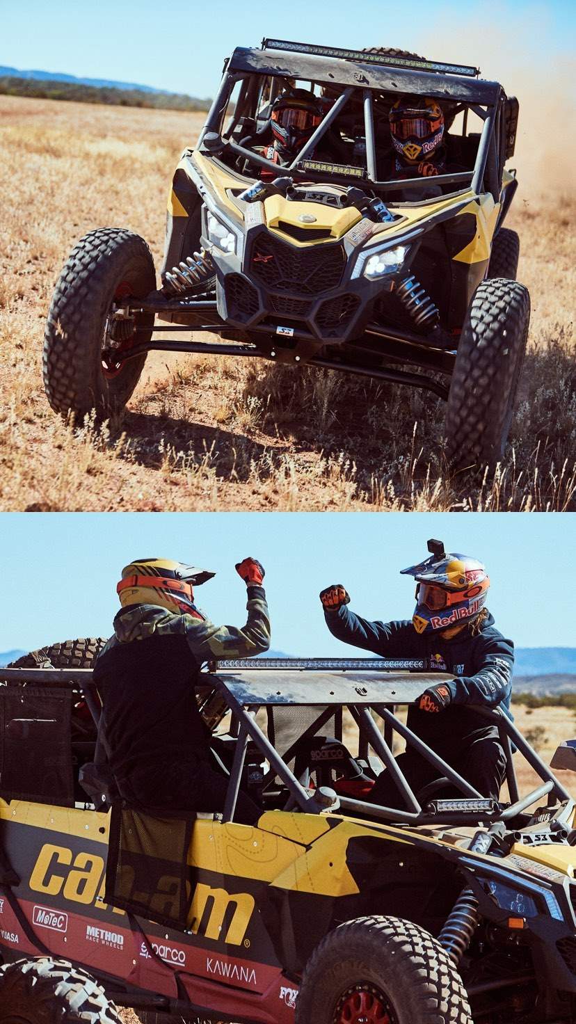Riding The Red Centre campaign post on Can-Am Off-Road's social channels