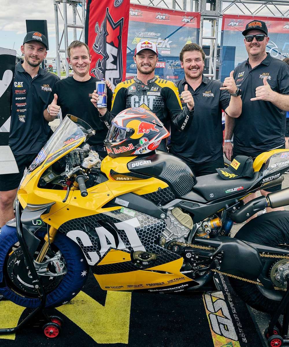Team Miller on the front row in qualifying