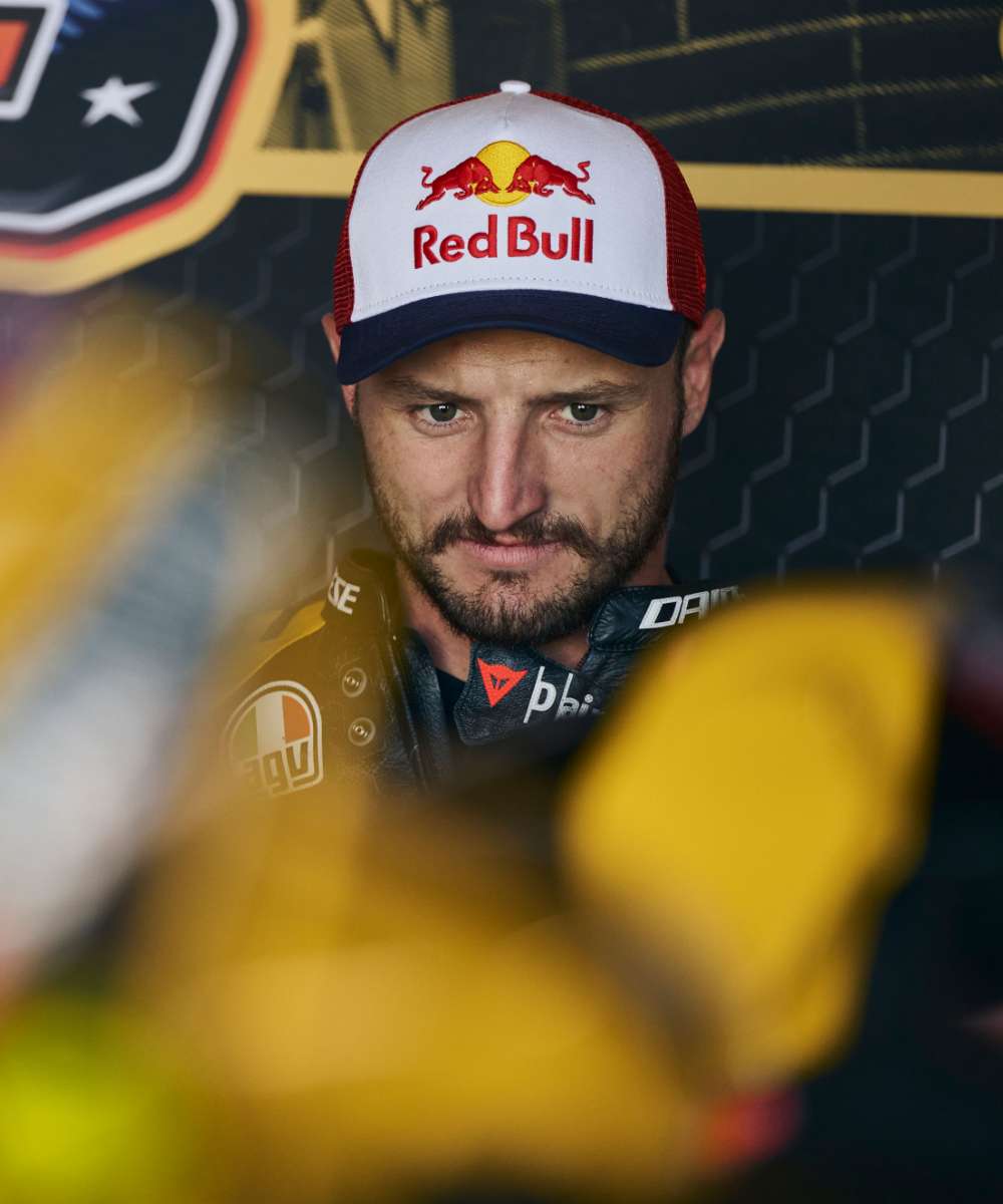 Jack Miller in the Thriller Motorsports garage