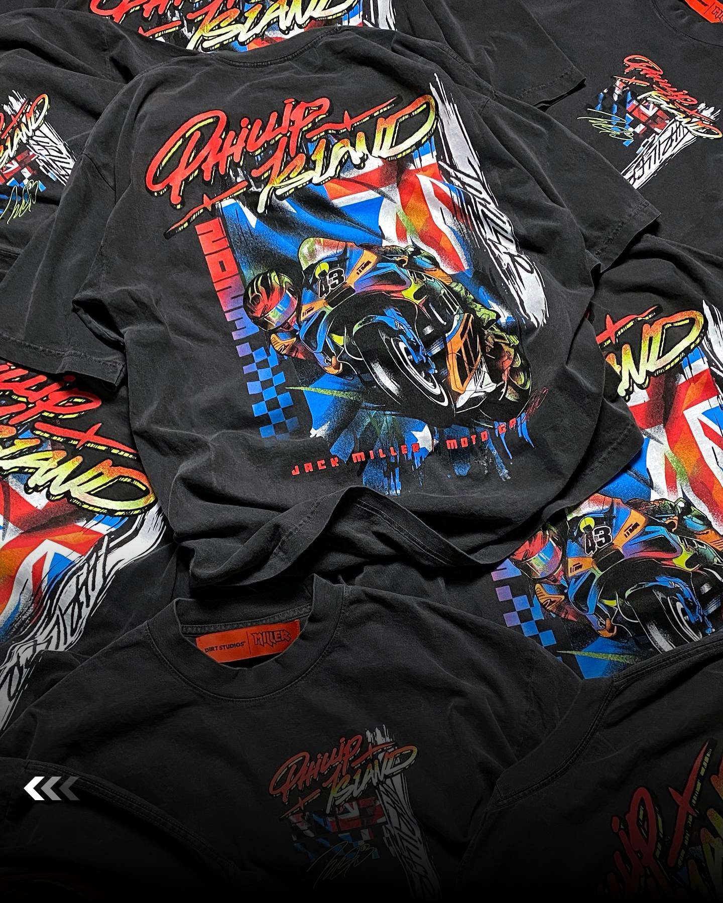 Jack Miller x Dirt Studios collaboration T-shirt