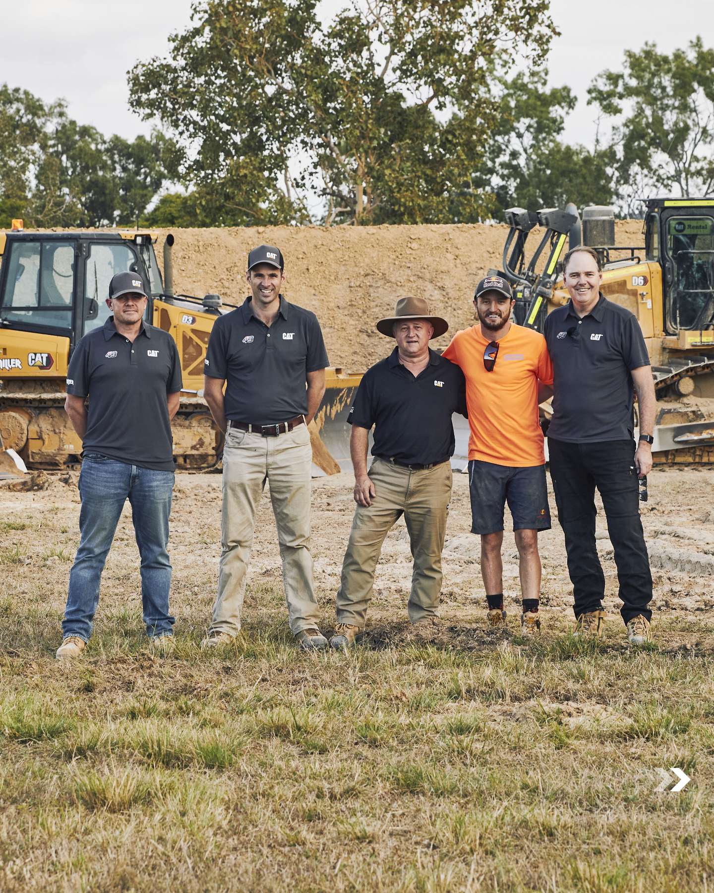 Jack Miller with the Caterpillar and Hastings Deering crew