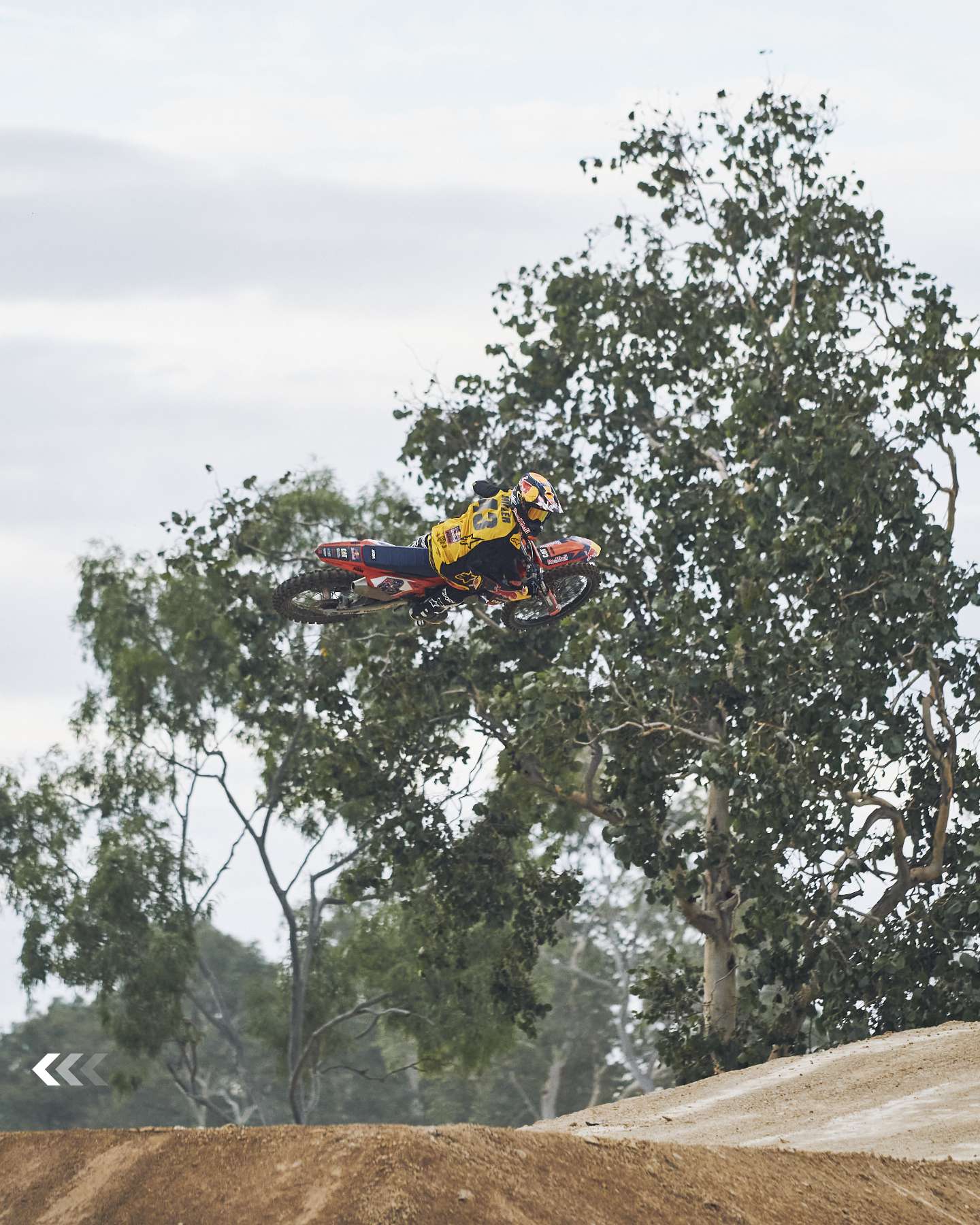 Jack Miller in the air at the Dream Build track