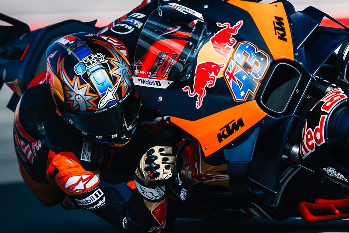 Jack Miller riding in his Lone Star State capsule kit