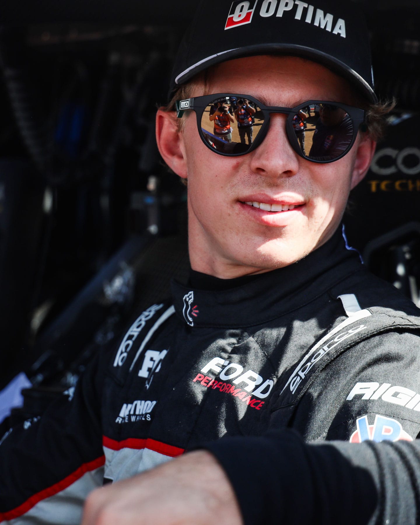 Christopher Polvoorde in his race suit at the 2025 Baja 1000