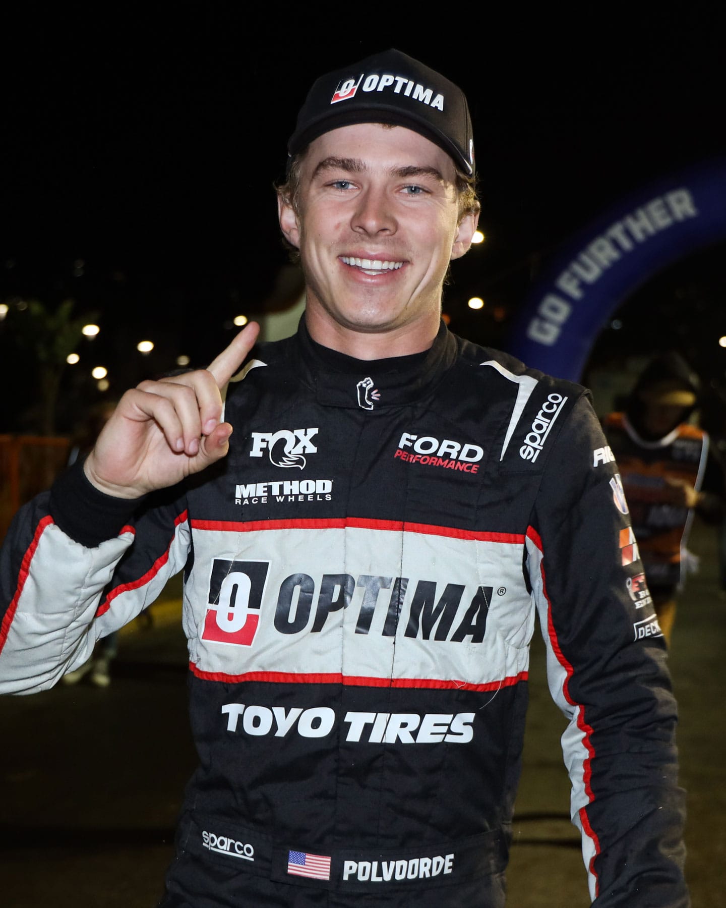 Christopher Polvoorde celebrating victory at the 2025 Baja 1000